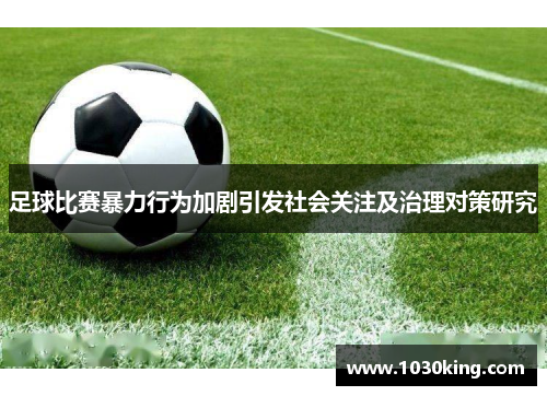 足球比赛暴力行为加剧引发社会关注及治理对策研究